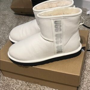 UGG Cream Ankle Booties